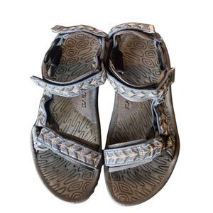 Teva Men’s Hurricane Blue Black Sandals Size 10